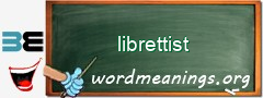 WordMeaning blackboard for librettist